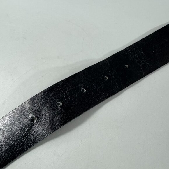 Siberian Genuine Black Leather Belt, Size M main image 4